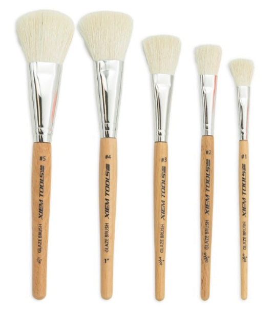 Round Glaze Brush Set