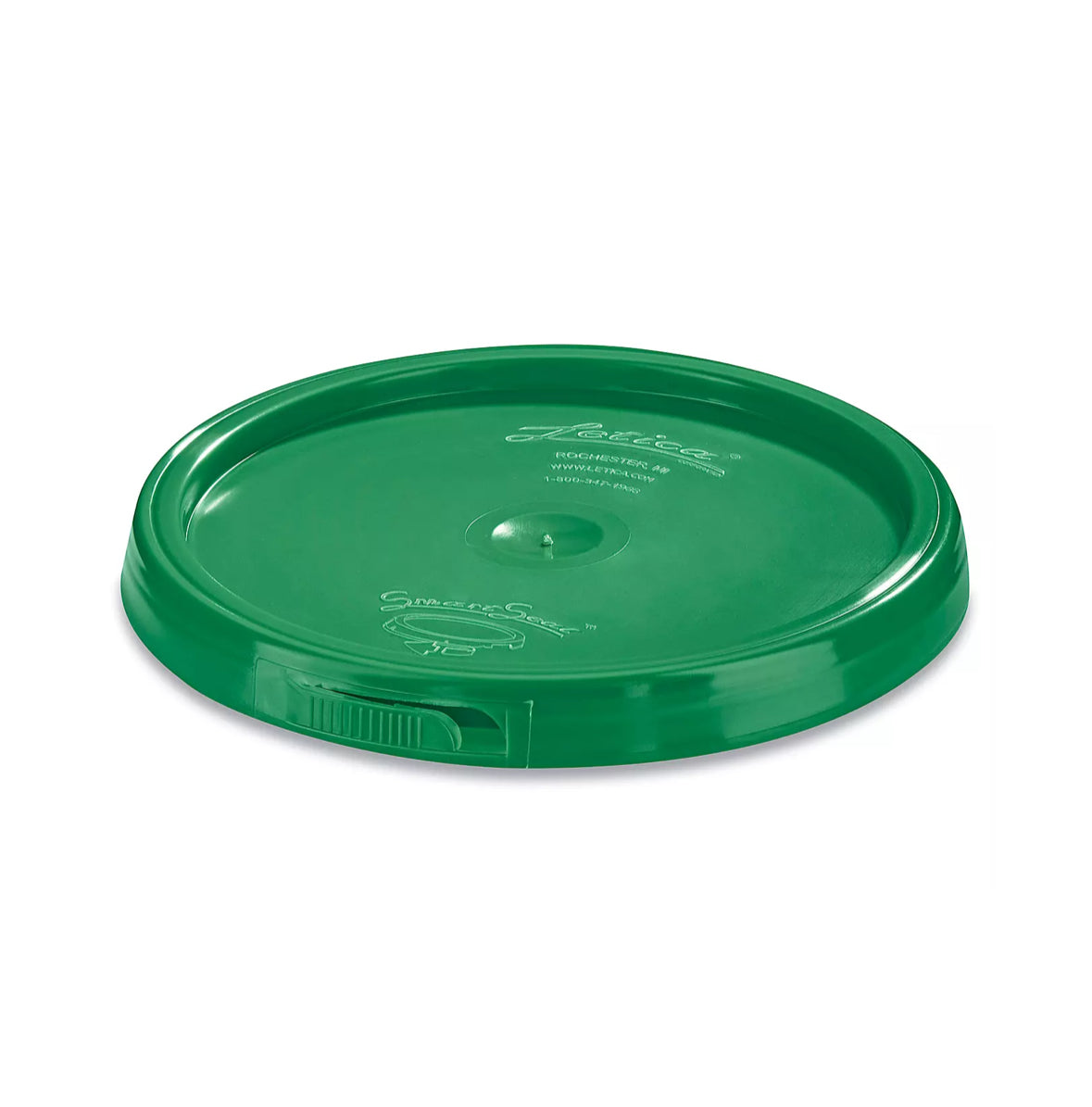 Green - 1 Gallon Plastic Bucket w/ Lid