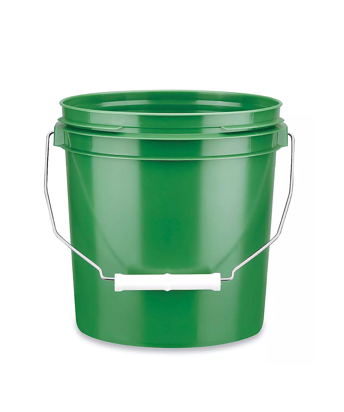 Green - 1 Gallon Plastic Bucket w/ Lid