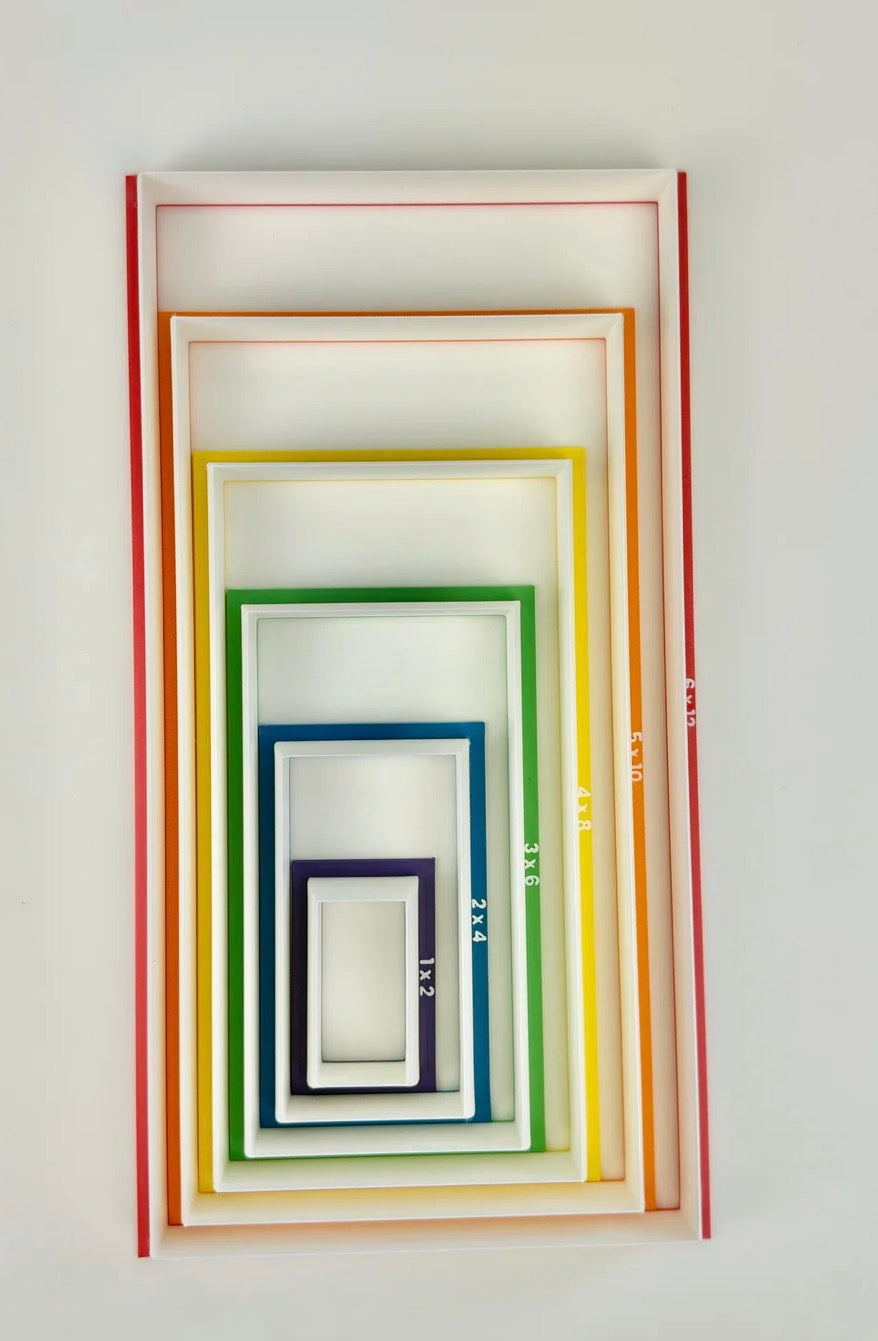Rainbow Rectangle Cutter Set