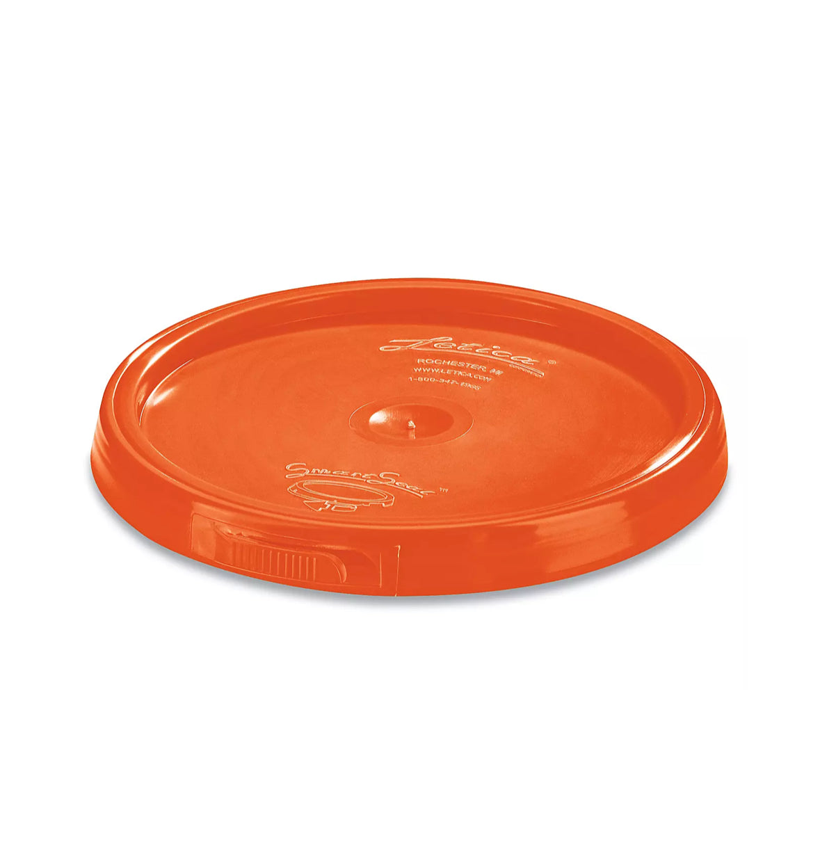 Orange - 1 Gallon Plastic Bucket w/ Lid