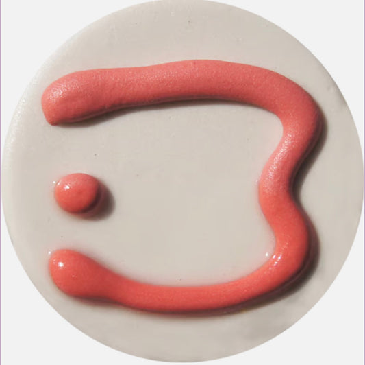 Red 3D Trailing Glaze H Cone 4 - 8