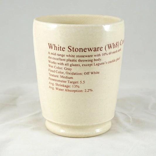 WH8 - White Stoneware Cone 6