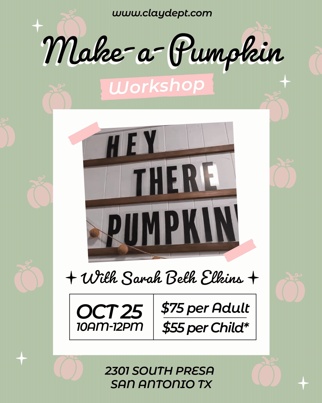 Make-a-Pumpkin Workshop