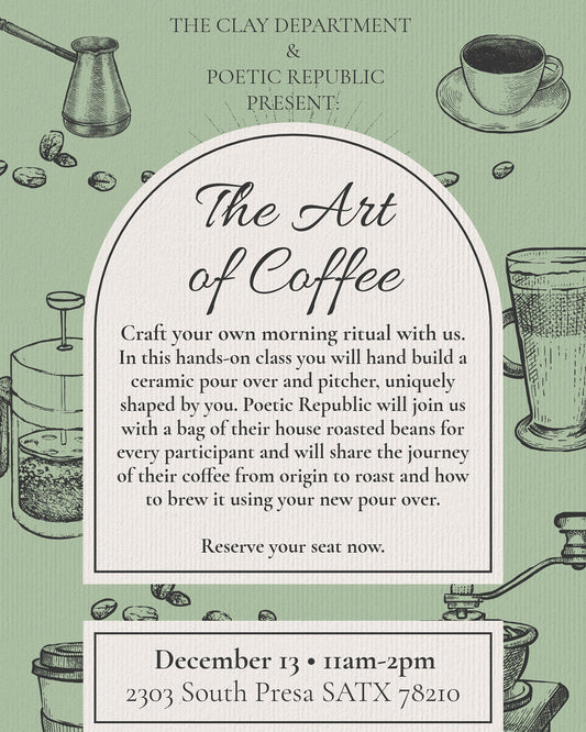 The Art of Coffee - Handbuilt Pour Over Workshop
