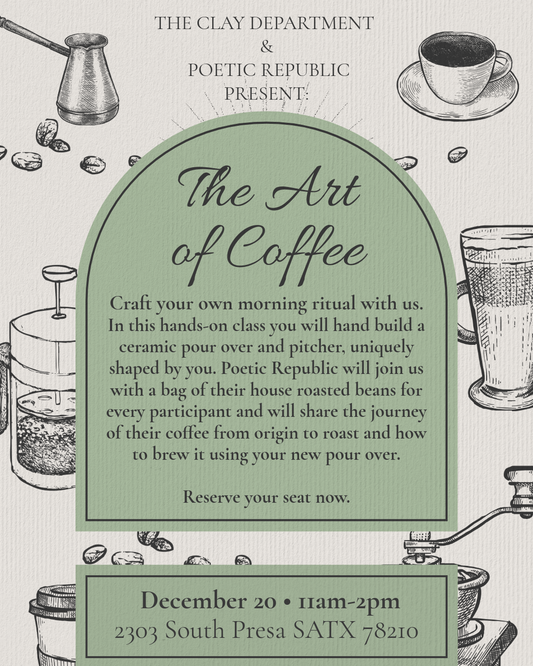 The Art of Coffee - Handbuilt Pour Over Workshop