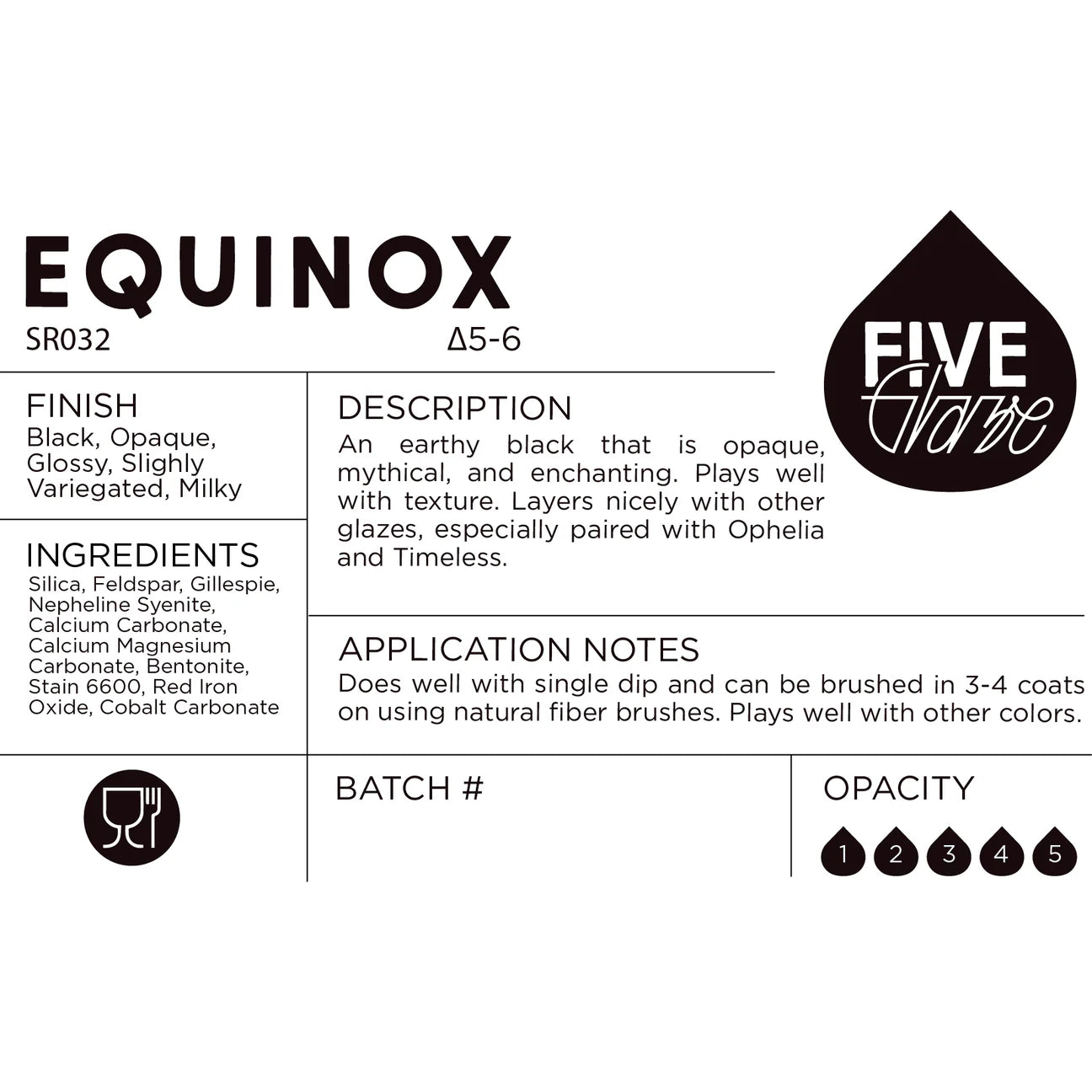 Equinox - Cone 5/6 Ceramic Dry Glaze