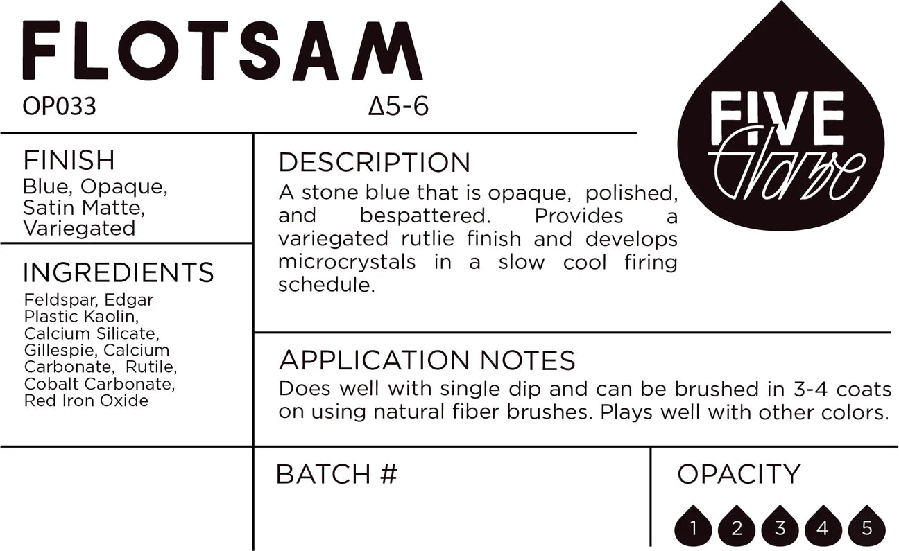 Flotsam - Cone 5/6 Ceramic Dry Glaze