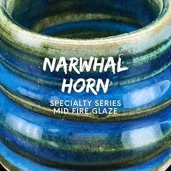 Narwhal Horn - Cone 5-6 - Mid Fire Glaze, High Fire Glaze, Cone 5-6 - Ceramic Glaze Pottery (1 Pint | 16 oz | 473 ml)