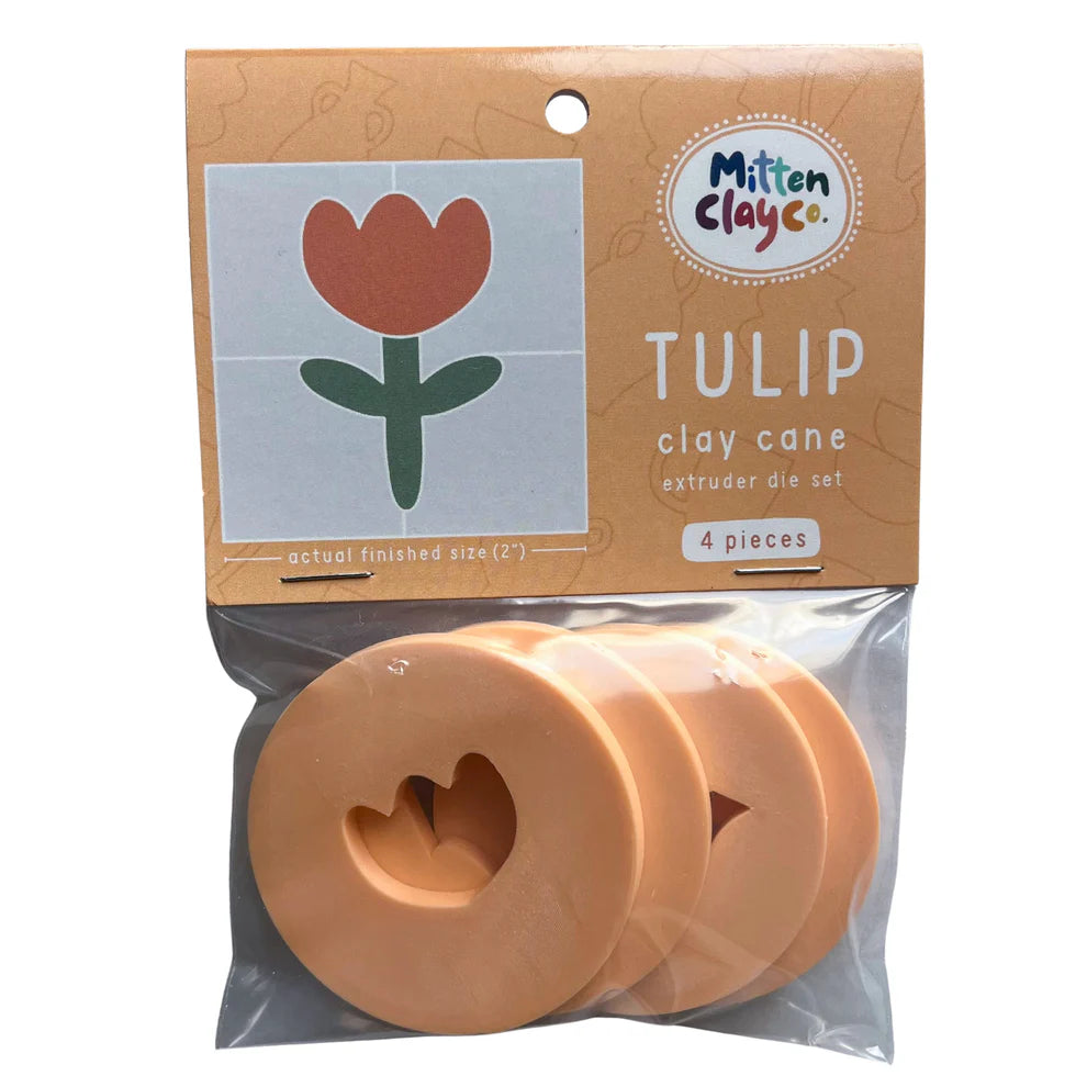 TULIP Clay Cane Extruder Dies (4 pieces)