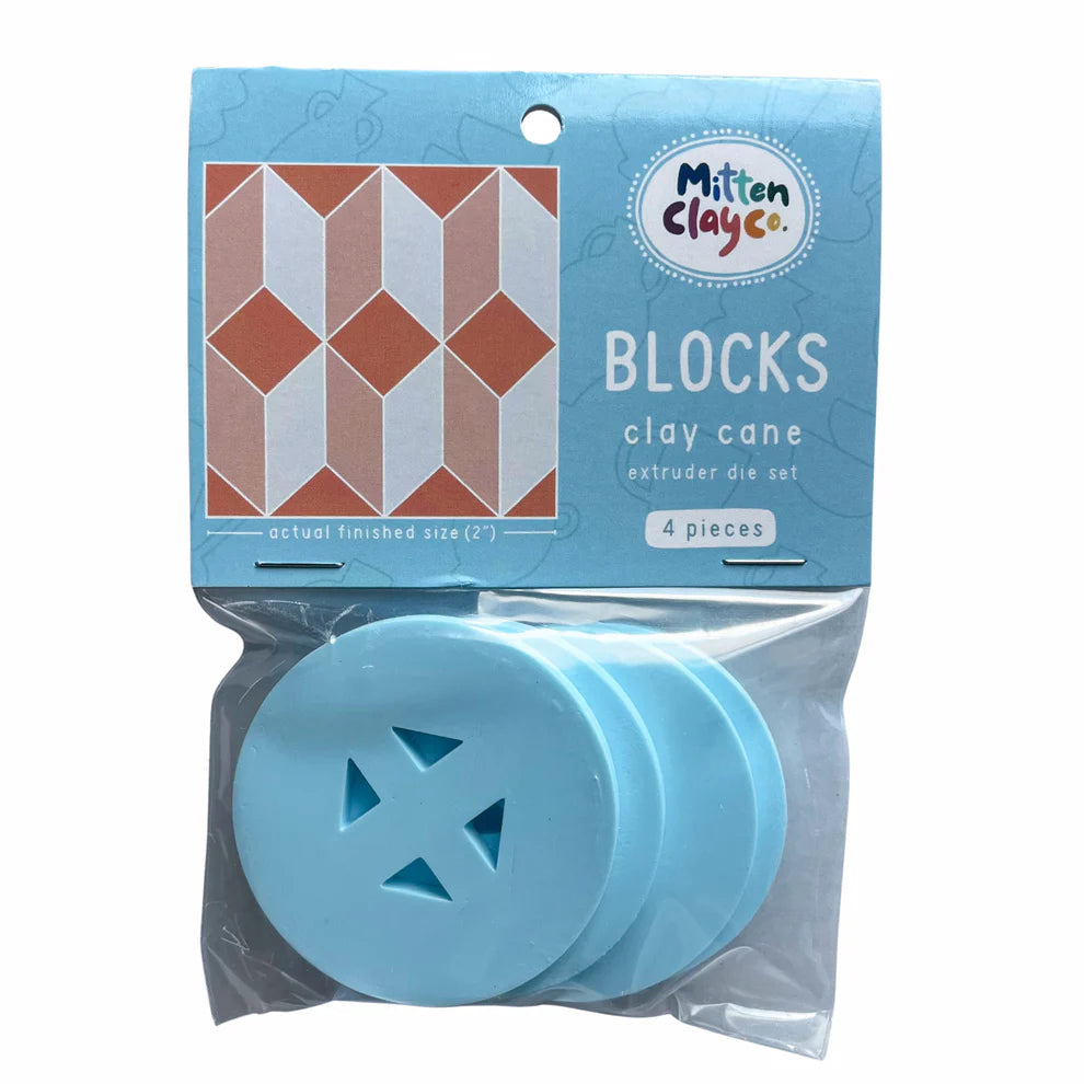 BLOCKS Clay Cane Extruder Dies (4 pieces)