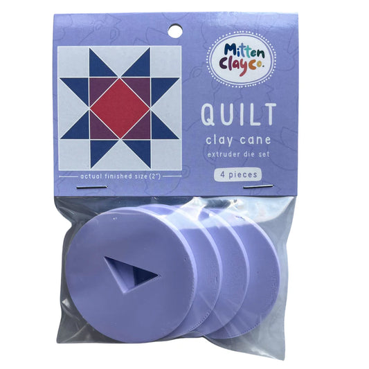 QUILT Clay Cane Extruder Dies (4 pieces)