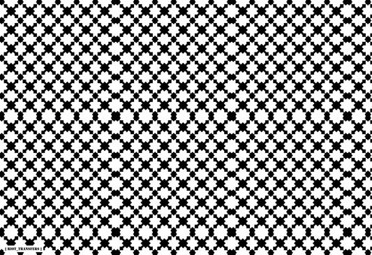 4 Checkered X Underglaze Transfer Sheet