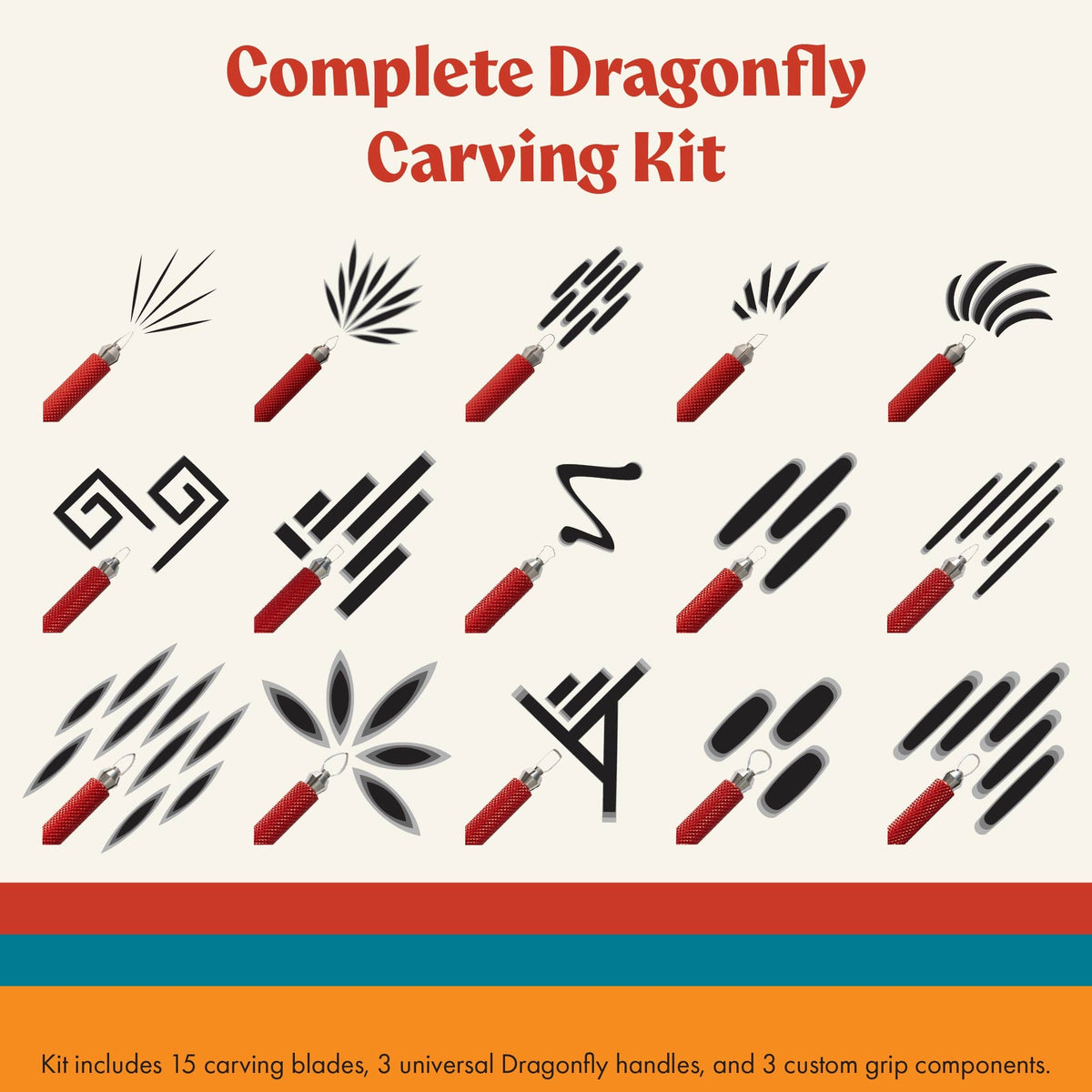 Dragonfly Pottery Carving Tool Complete Starter Kit