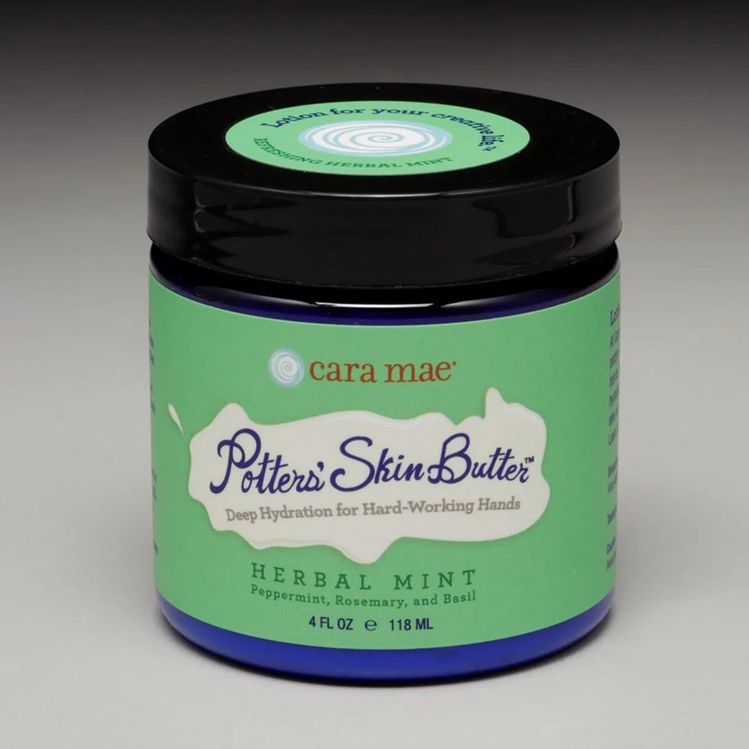 Herbal Mint Potters' Skin Butter Small 4oz Jar