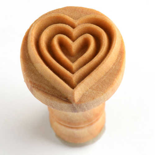 Triple Heart - 2.5cm Stamp